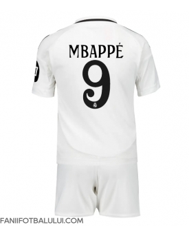 Real Madrid Kylian Mbappe #9 Echipament de Fotbal Replică 2024-25 Copii Acasa (+ Șorturi)